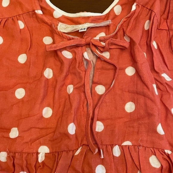 JEN'S Pirate Booty Capri Tunic in Polka Dot Persimmon - Picture 12 of 15
